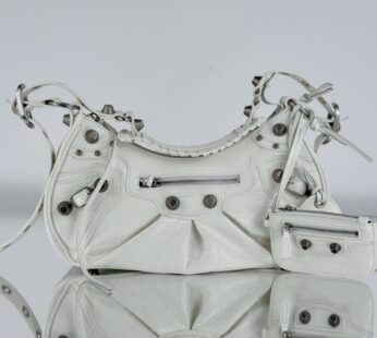 Le Cagole Small Shoulder Bag In White