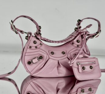 Le Cagole Xs Shoulder Bag In Light Pink