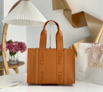 Woody Tote Bag In Soft Leather