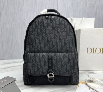 Backpack Black Dior Oblique Jacquard