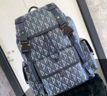 Hit the Road Backpack Navy Blue CD Diamond Canvas