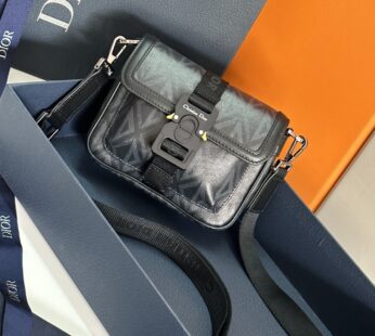 Mini Dior Hit the Road Messenger Bag with Flap