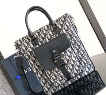 Saddle Tote Bag Dior Oblique Jacquard