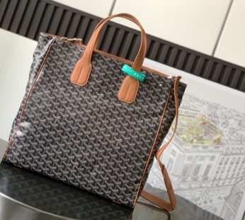 Goyard Voltaire Bag Black & Tan