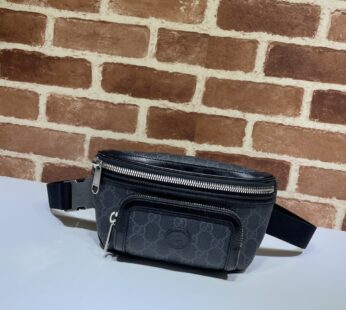 Belt Bag Black GG Supreme Canvas