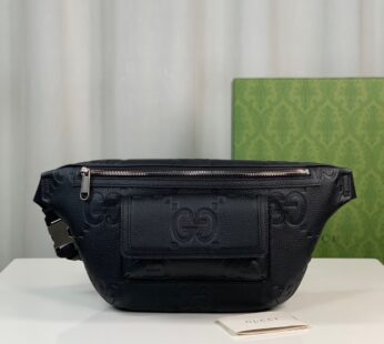 Jumbo GG Belt Bag Black Jumbo GG Leather