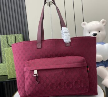 Large GG Tote Bag Gucci Rosso Ancora Red