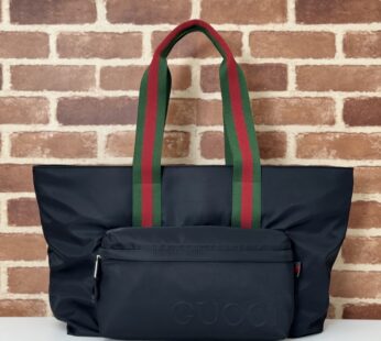 Large Tote Bag with Gucci Logo