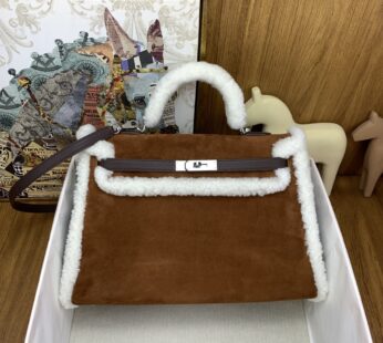 Teddy Kelly 35 Shearling and Ebene Barenia Palladium Hardware