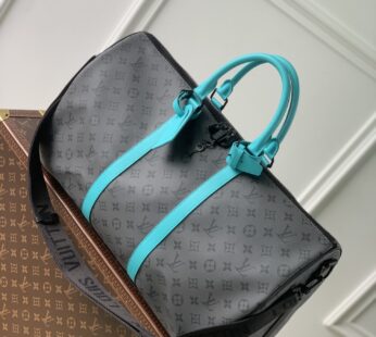 Louis Vuitton Keepall Bandoulière 50 Monogram Eclipse Bag