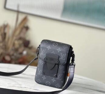 Louis Vuitton S-Lock Monogram Taurillon Leather LG G90 Bag