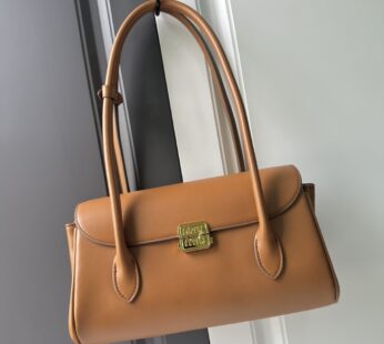 Leather Shoulder Bag Cognac