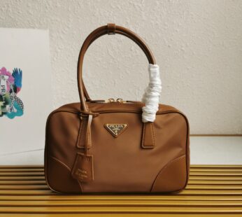 Re-Edition 1978 Medium Re-Nylon And Saffiano Leather Two-Handle Bag