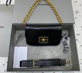 Bb Soft Small Flap Bag In Black