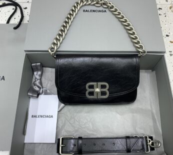 Bb Soft Small Flap Bag In Black