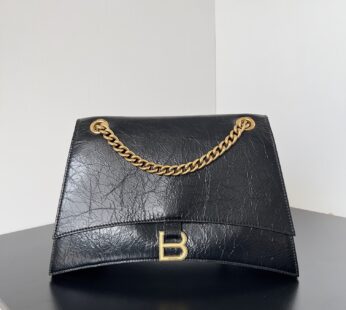 Crush Medium Chain Bag In Black