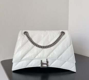 Crush Medium Chain Bag In Optic White