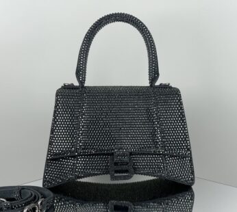 Hourglass Xs Handbag With Rhinestones