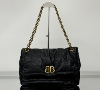 Monaco Medium Chain Bag In Black