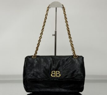 Monaco Small Chain Bag In Black