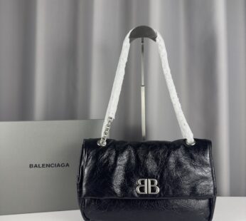 Monaco Small Chain Bag In Black