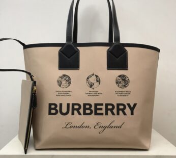 Large London Tote Bag Printed Logo