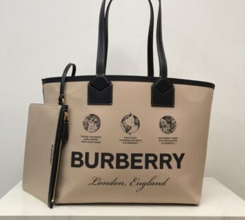 Medium London Tote Bag Printed Logo