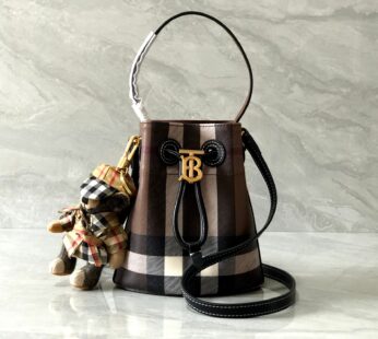 Mini TB Bucket Bag Dark Birch Brown