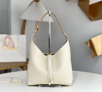 Small Marcie Hobo Bag In Grained Leather