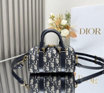 Groove 17 Mini Bag Blue Dior Oblique Jacquard