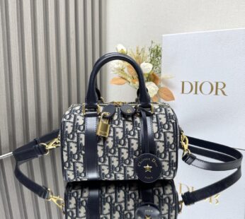 Groove 20 Bag Blue Dior Oblique Jacquard