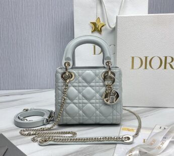 Mini Lady Dior Bag Pistachio Green Cannage Lambskin