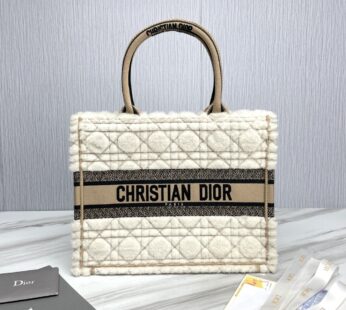 Sac Dior Book Tote Medium Cream