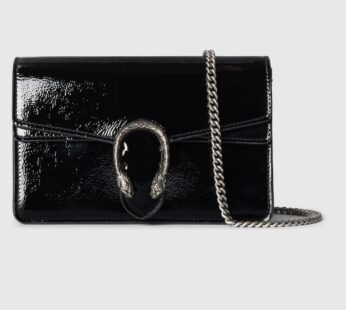 Dionysus Super Mini Bag Black Patent Leather