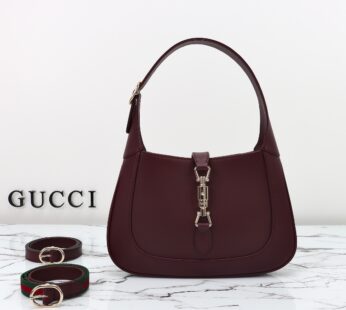 Jackie 1961 Small Shoulder Bag Gucci Rosso Ancora Leather