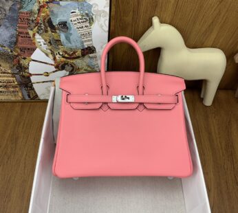 Birkin 25 Swift K4 Rose Ete Bag