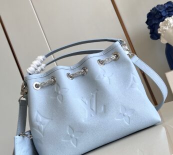 LV Bundle Monogram Empreinte Leather Blue Washed Bag