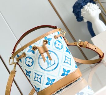 Nano Noé Other Monogram Canvas Lagoon Blue Nano Bag