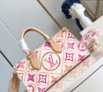 OnTheGo East West Other Monogram Canvas Coral Bag