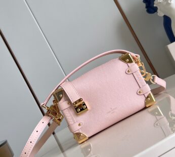 Side Trunk PM Fashion Leather Pink Shoulder Bag