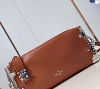 Slim Trunk Fashion Leather Tan Nano Bag