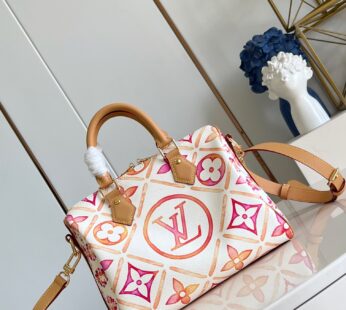 Speedy Bandouliere 25 Other Monogram Canvas Coral Bag