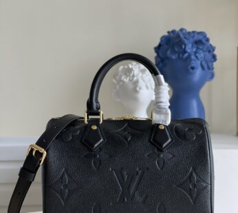 Speedy Bandoulière 25 Monogram Empreinte Leather Black Bag