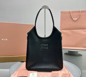 Ivy Leather Bag Regular Black