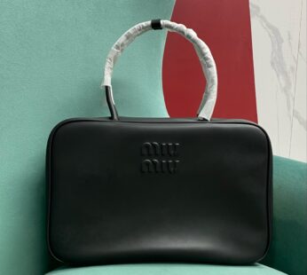 Leather Beau Bag Black