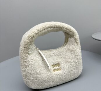 Wander Shearling Hobo Bag