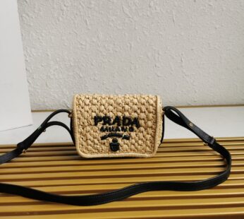 Crochet And Leather Shoulder Bag