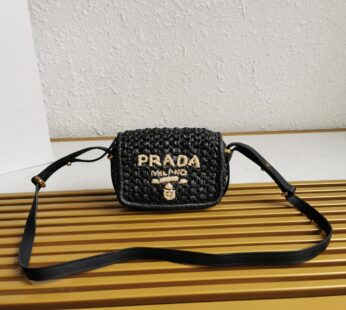 Crochet And Leather Shoulder Bag