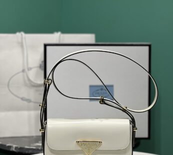 Patent Leather Shoulder Bag With Flap