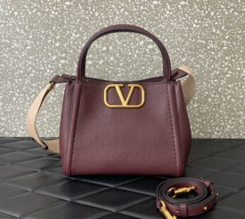 Garavani Alltime Medium Handbag In Grainy Calfskin